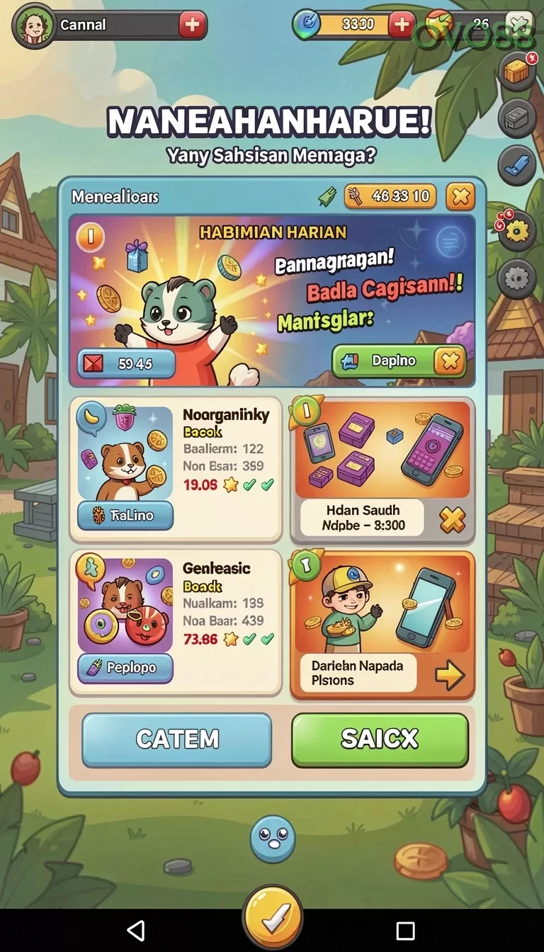 Cuplikan layar ROLEX878 — menu navigasi