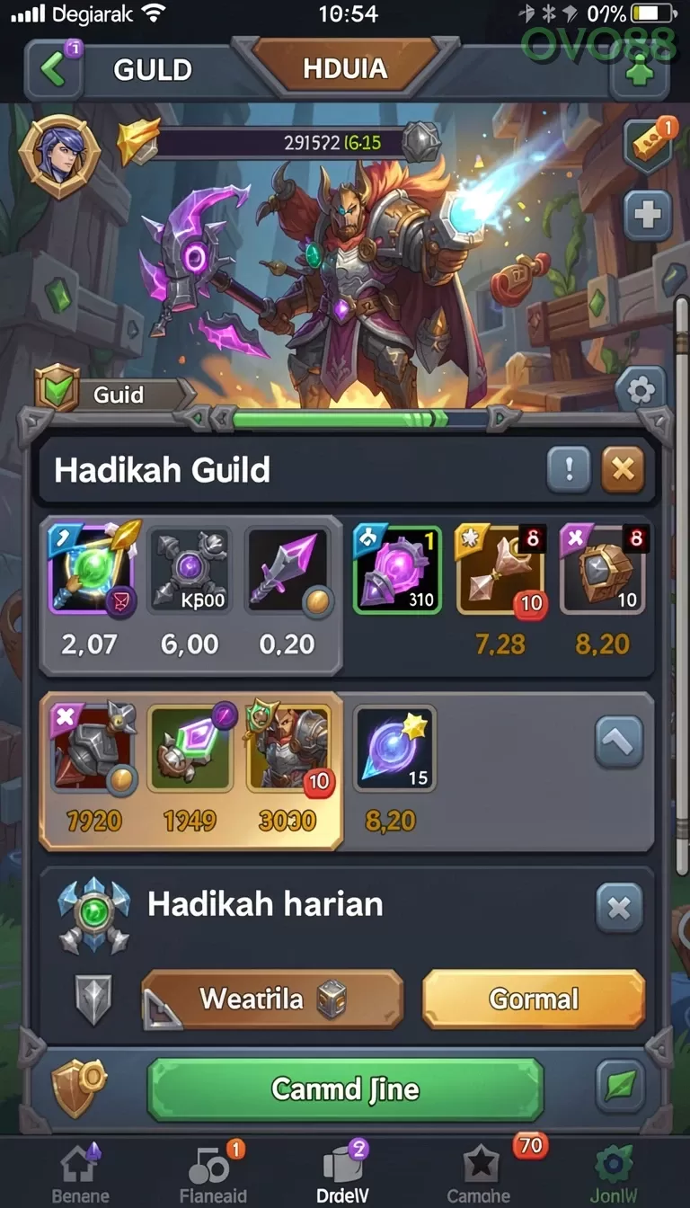 Cuplikan layar MULTIPLAYER — halaman utama