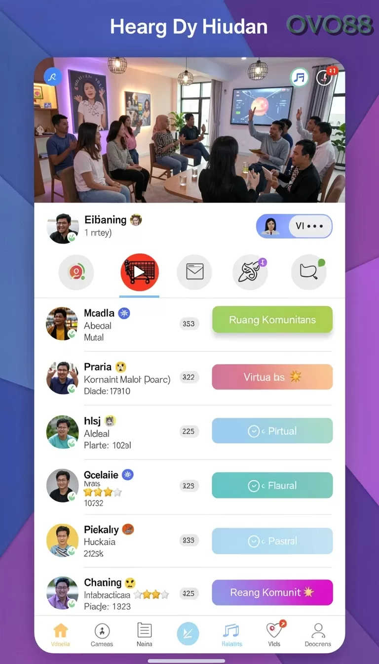 Cuplikan layar SLOTSRI — menu navigasi